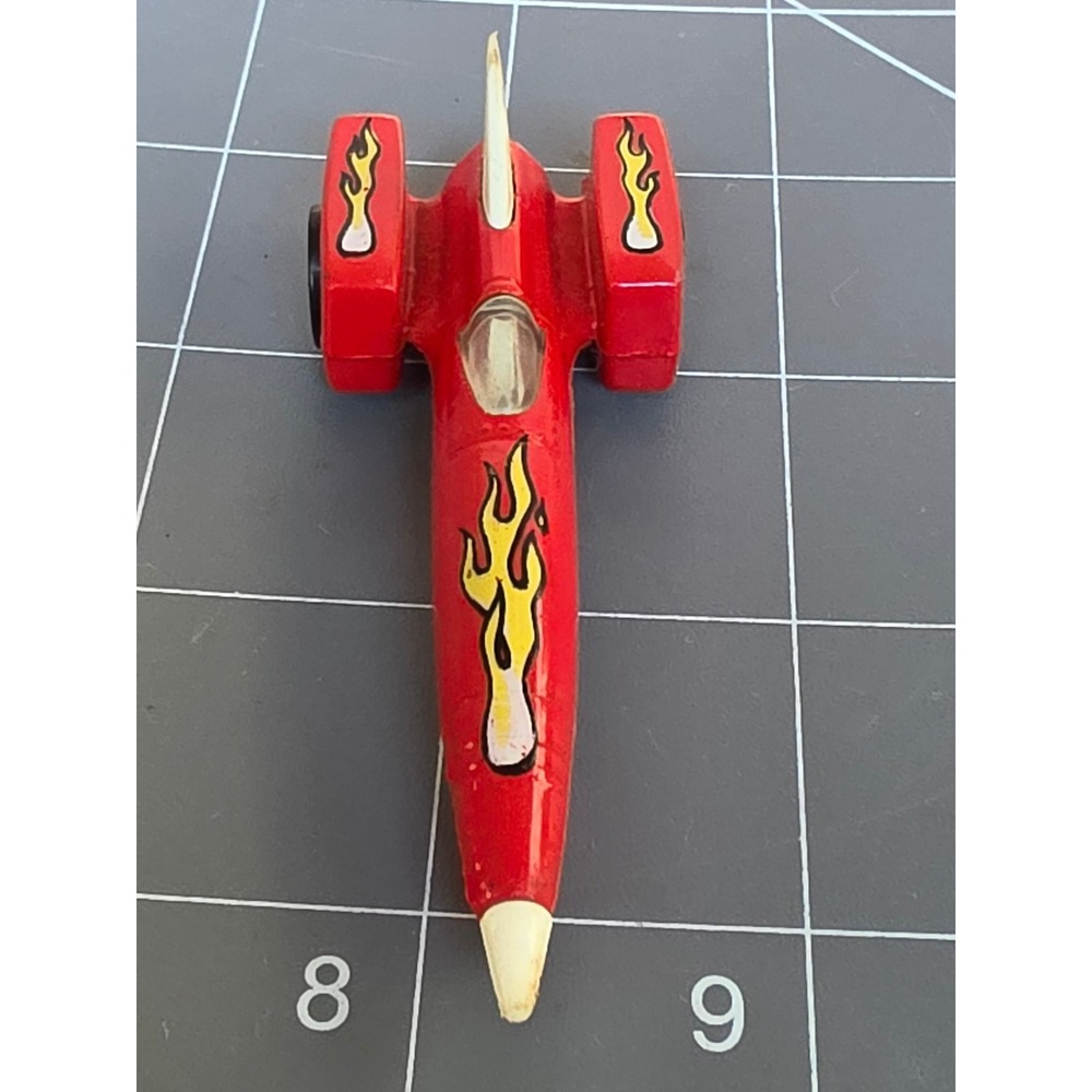 Vintage Hot Wheels Rocket-Bye-Baby Red Flame Diecast Car 1973 Malaysia Mattel